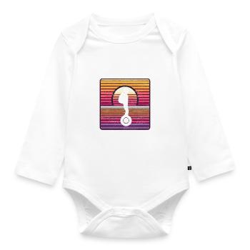EUC Monowheel - Organic Longsleeve Baby Bodysuit - white - Front