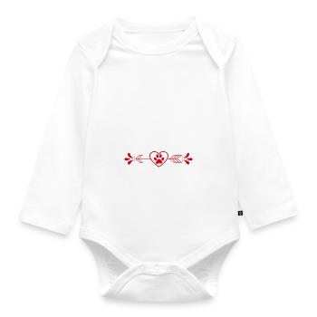 Boston Terrier Gifts - Baby Bio-Langarm-Body - Weiß - Vorne