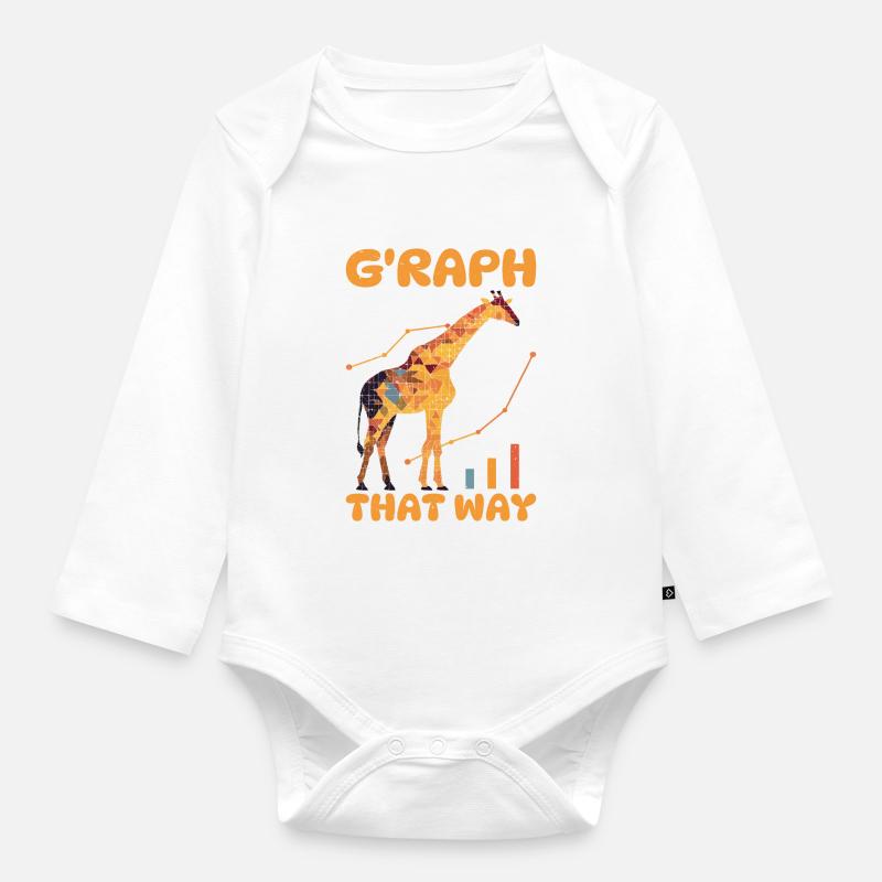 G'Raph This Way That Way 2 - Baby Bio-Langarm-Body - Weiß