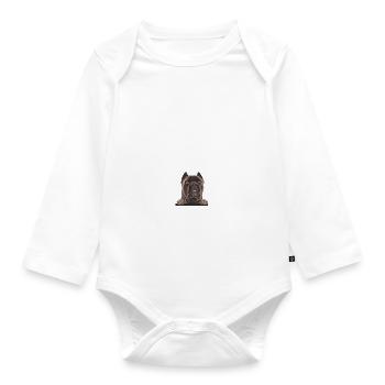 Cadeaux Cane Corso - Body Bébé bio manches longues - blanc - Devant