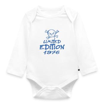Edition Limitée 1976 Anniversaire Né 1976 - Body Bébé bio manches longues - blanc - Devant
