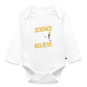 La science ne se soucie pas de ce que vous croyez - Recherche - Body Bébé bio manches longues - blanc - Devant