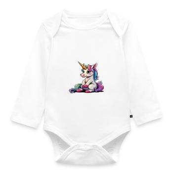 Limited Edition 1991 Birthday Born 1991 - Organic Longsleeve Baby Bodysuit - white - Front