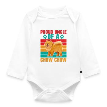 Chow Chow Gifts - Organic Longsleeve Baby Bodysuit - white - Front