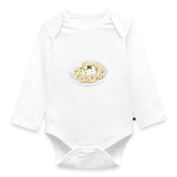 Pelmeni Cuisine russe - Body Bébé bio manches longues - blanc - Devant