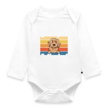 Cockapoo Gifts - Baby Bio-Langarm-Body - Weiß - Vorne