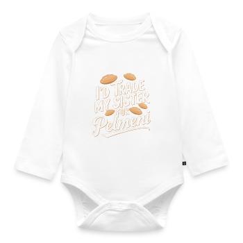 Pelmeni Cuisine russe - Body Bébé bio manches longues - blanc - Devant