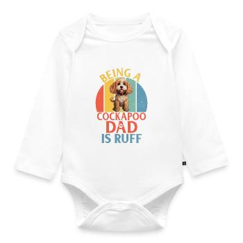 Cockapoo Gifts - Baby Bio-Langarm-Body - Weiß - Vorne