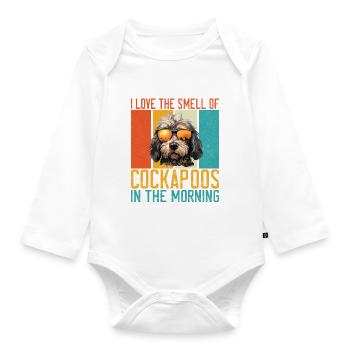 Cadeaux Cockapoo - Body Bébé bio manches longues - blanc - Devant