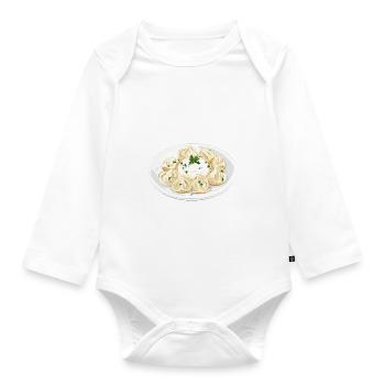 Pelmeni Cuisine russe - Body Bébé bio manches longues - blanc - Devant
