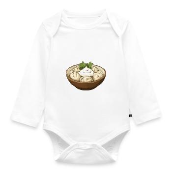 Pelmeni Cuisine russe - Body Bébé bio manches longues - blanc - Devant