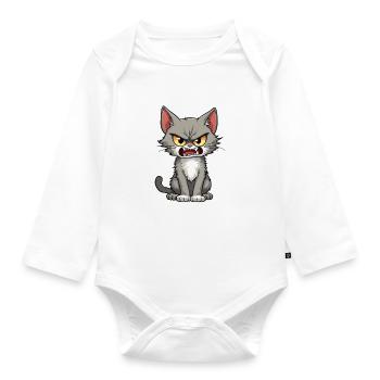 Ne me regarde pas sur ce ton - Body Bébé bio manches longues - blanc - Devant