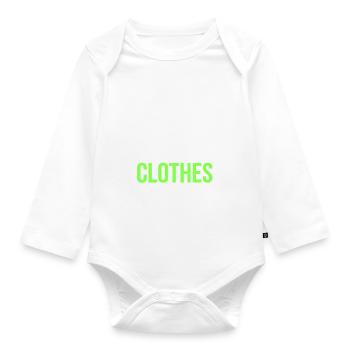 Intermittent fasting Intermittent fasting - Organic Longsleeve Baby Bodysuit - white - Front