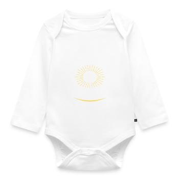Jeûne intermittent Jeûne intermittent - Body Bébé bio manches longues - blanc - Devant
