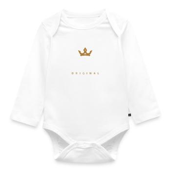 Sachs Original Familienlogo - Baby Bio-Langarm-Body - Weiß - Vorne