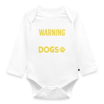 Dog Mom Gifts for Women - Baby Bio-Langarm-Body - Weiß - Vorne