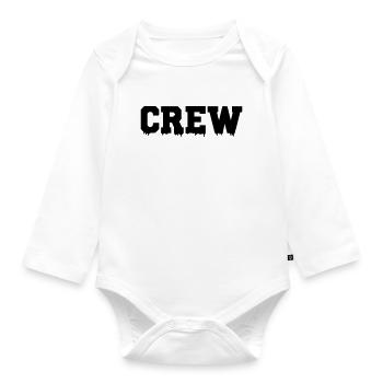 Crew - Baby Bio-Langarm-Body - Weiß - Vorne
