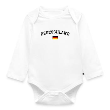 Minimum du drapeau allemand - Body Bébé bio manches longues - blanc - Devant