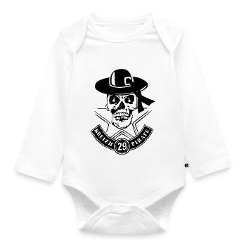 Todeskopf breizh pirate 29 finistere - Baby Bio-Langarm-Body - Weiß - Vorne