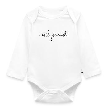 weil - Baby Bio-Langarm-Body - Weiß - Vorne