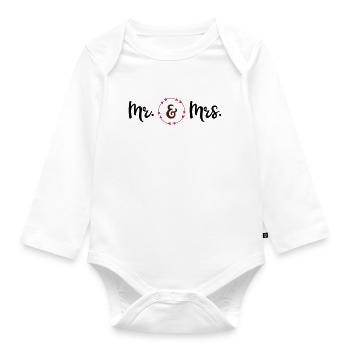 wedding - Organic Longsleeve Baby Bodysuit - white - Front
