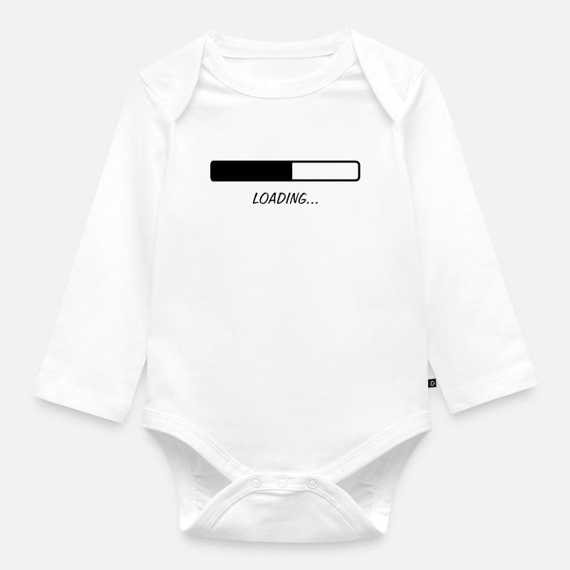 Loading... - Body Bébé bio manches longues - blanc
