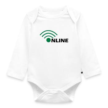 Online - Baby Bio-Langarm-Body - Weiß - Vorne
