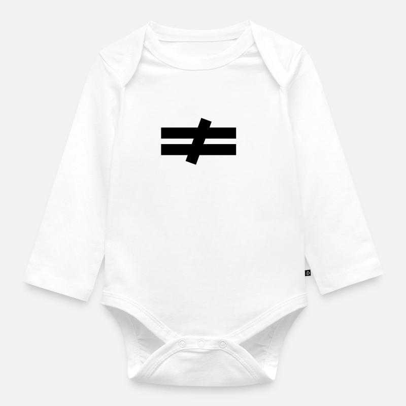 inégal - Body Bébé bio manches longues - blanc
