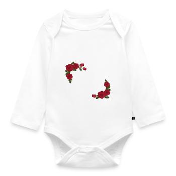 Sister yolo family best friends bestie love - Organic Longsleeve Baby Bodysuit - white - Front