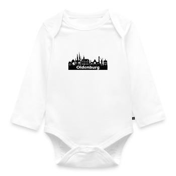 Oldenburg + Skyline - Baby Bio-Langarm-Body - Weiß - Vorne
