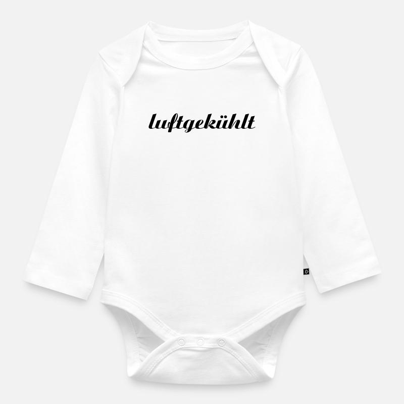 .luftgekühlt - Baby Bio-Langarm-Body - Weiß