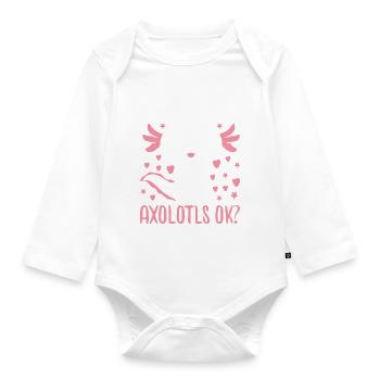 Axolotl - Body Bébé bio manches longues - blanc - Devant
