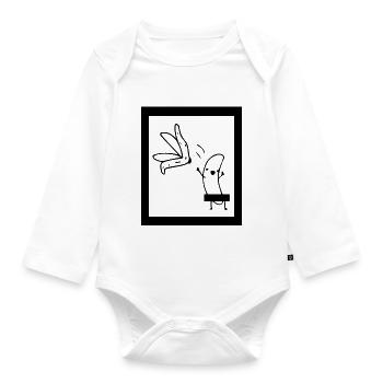 Fun Fun Funny - Organic Longsleeve Baby Bodysuit - white - Front