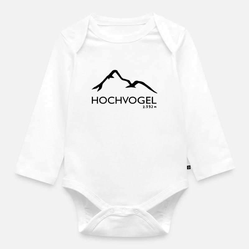 Hochvogel - Baby Bio-Langarm-Body - Weiß