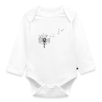Dandelion - Organic Longsleeve Baby Bodysuit - white - Front