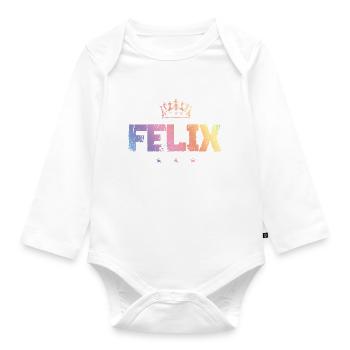 Felix - Baby Bio-Langarm-Body - Weiß - Vorne