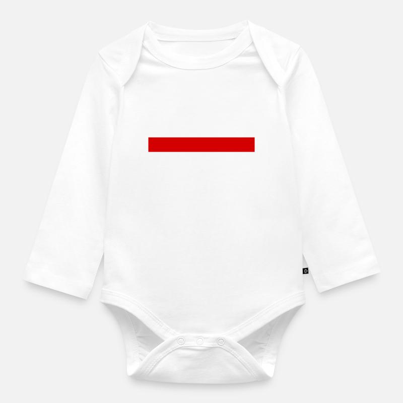 Pologne - Body Bébé bio manches longues - blanc