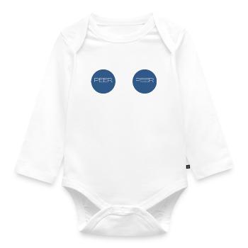 peer to peer - Organic Longsleeve Baby Bodysuit - white - Front