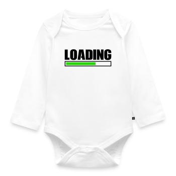 Loading - Organic Longsleeve Baby Bodysuit - white - Front