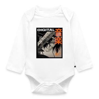 manga digital - Organic Longsleeve Baby Bodysuit - white - Front
