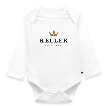 Keller - Baby Bio-Langarm-Body - Weiß - Vorne