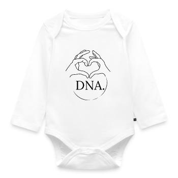 DNA 2 Hands - Organic Longsleeve Baby Bodysuit - white - Front