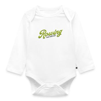 Aviron - veni vidi vici - Aviron Rameur Rameur - Body Bébé bio manches longues - blanc - Devant