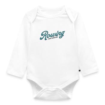 Aviron - veni vidi vici - Rameur rameur - Body Bébé bio manches longues - blanc - Devant