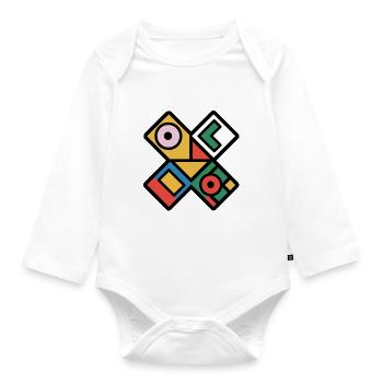X - Organic Longsleeve Baby Bodysuit - white - Front