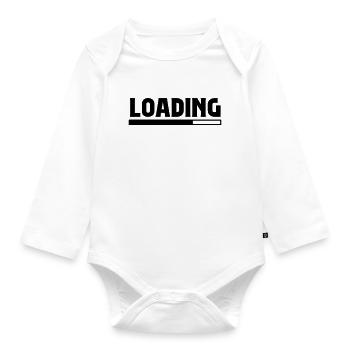 Loading - Organic Longsleeve Baby Bodysuit - white - Front