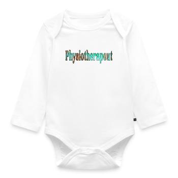 Physiotherapie Physiotherapeut - Baby Bio-Langarm-Body - Weiß - Vorne