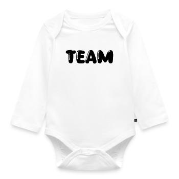 Team - Baby Bio-Langarm-Body - Weiß - Vorne