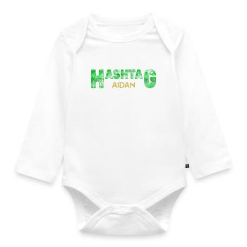 Cadeau pour Aidan - Body Bébé bio manches longues - blanc - Devant