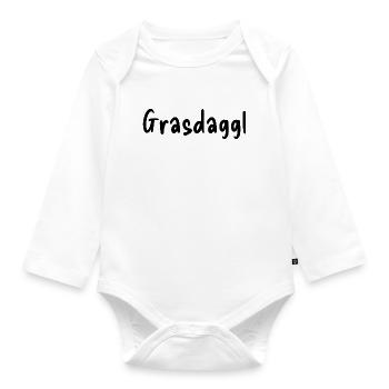Grasdaggl - Organic Longsleeve Baby Bodysuit - white - Front